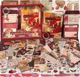 Scrapbooking Kit Warm Mail Series Mushroom in The Wind 123 PCS - Funto